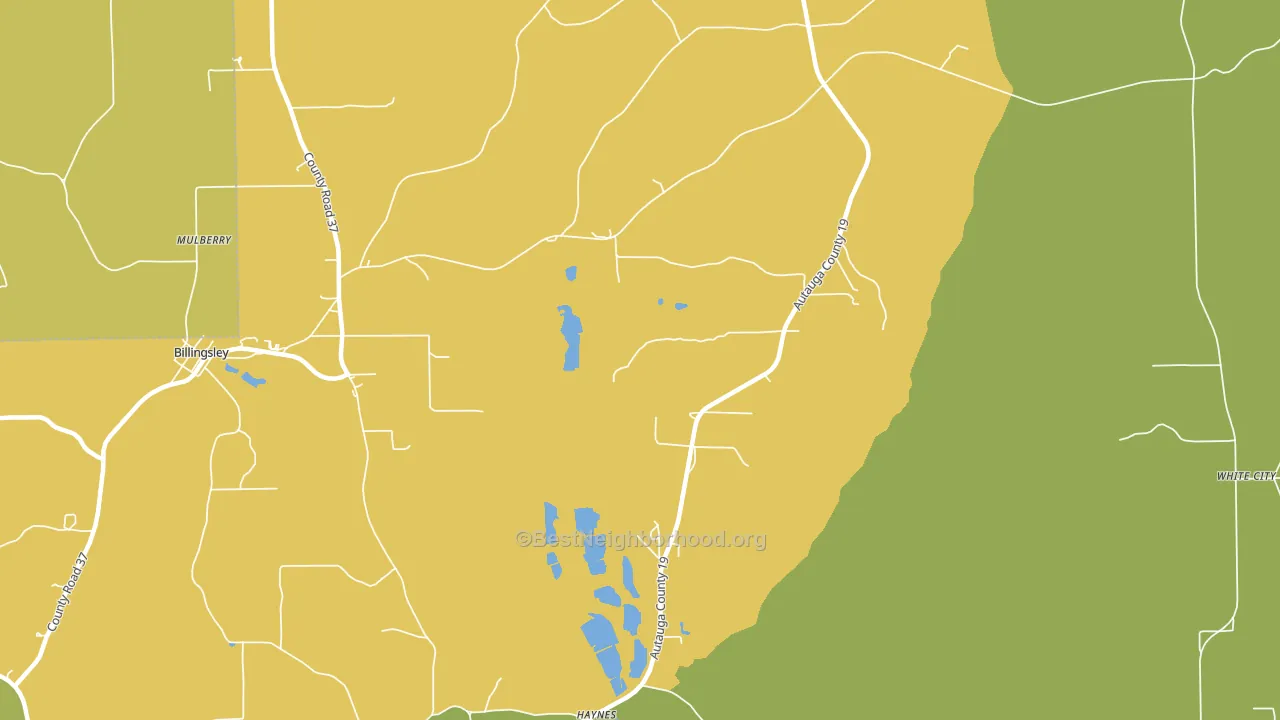 Haynes, AL block-group voter-turnout map