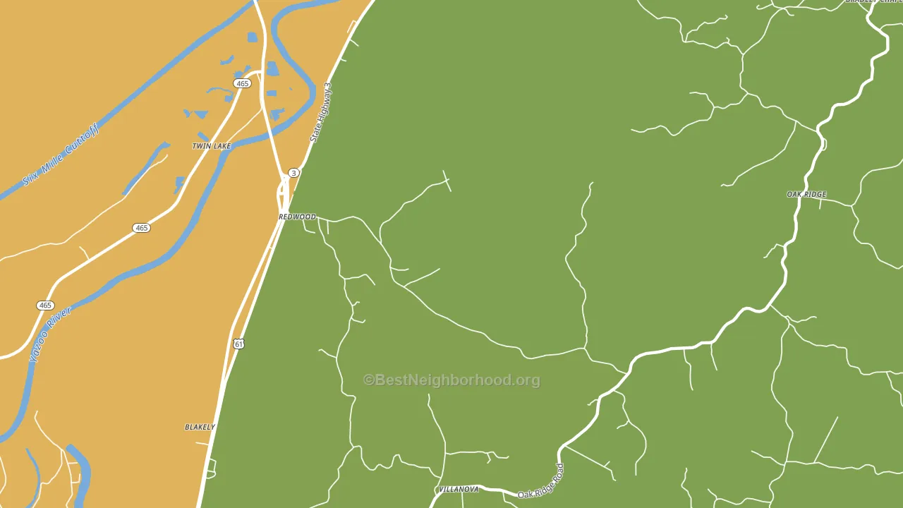 Haynes Bluff, MS block-group voter-turnout map