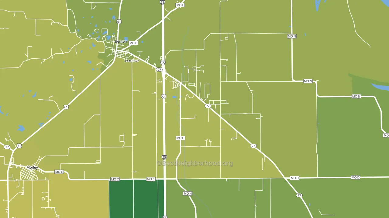 Haywood City, MO block-group voter-turnout map