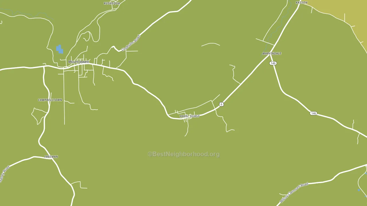 Hazel Hurst, PA block-group voter-turnout map