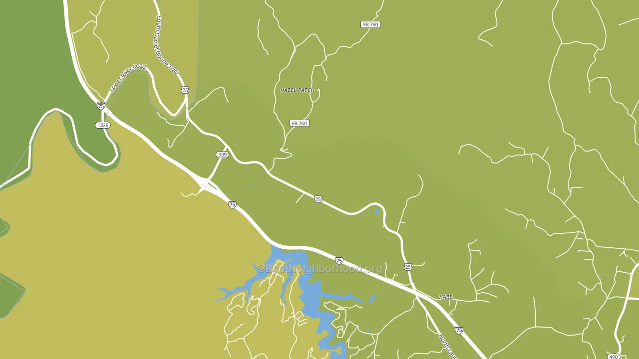 Hazel Patch, KY block-group voter-turnout map