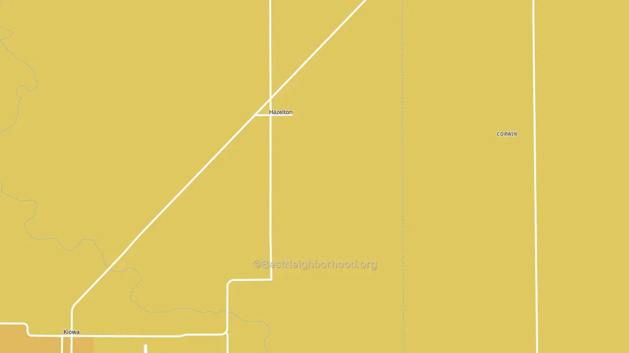 Hazelton, KS block-group voter-turnout map