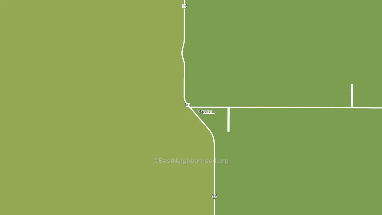 Hazelton, ND block-group voter-turnout map