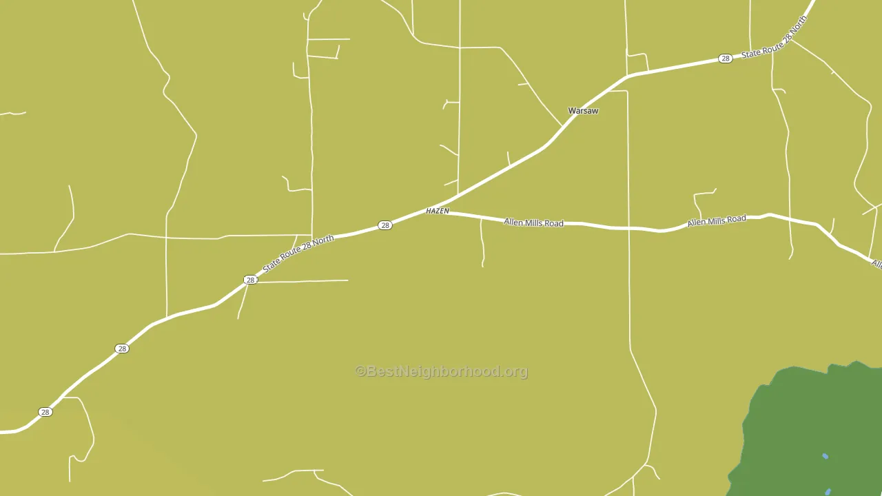 Hazen, PA block-group voter-turnout map