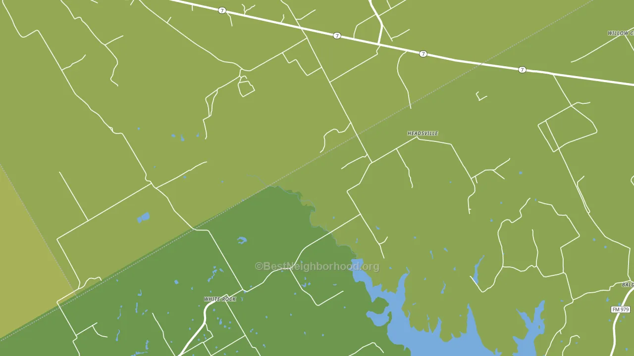 Headsville, TX block-group voter-turnout map