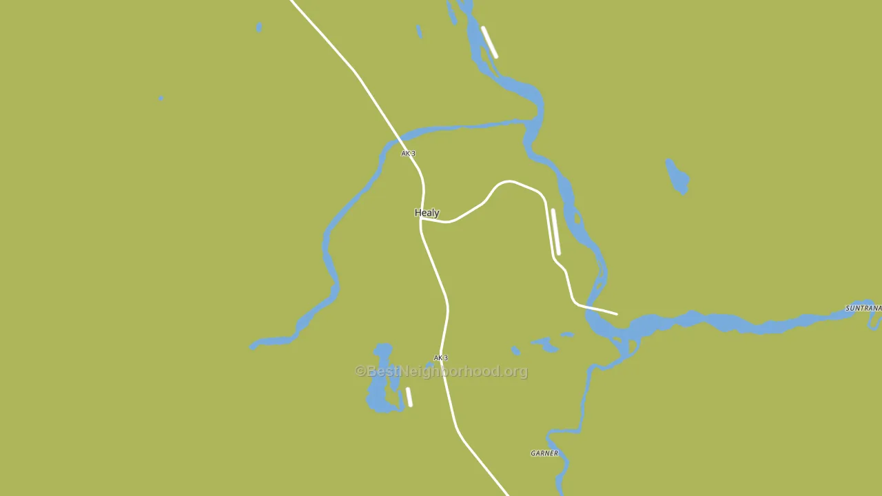 Healy, AK block-group voter-turnout map