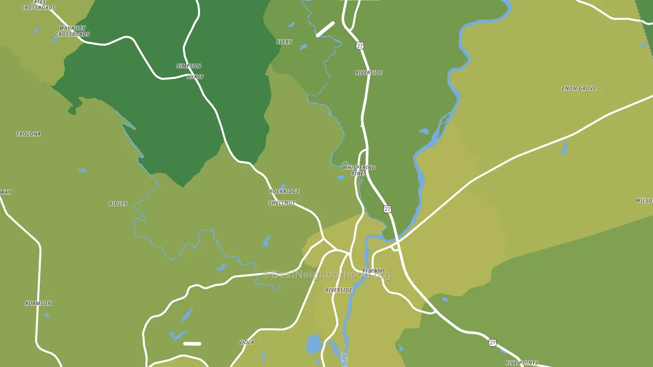 Heard County, GA block-group voter-turnout map
