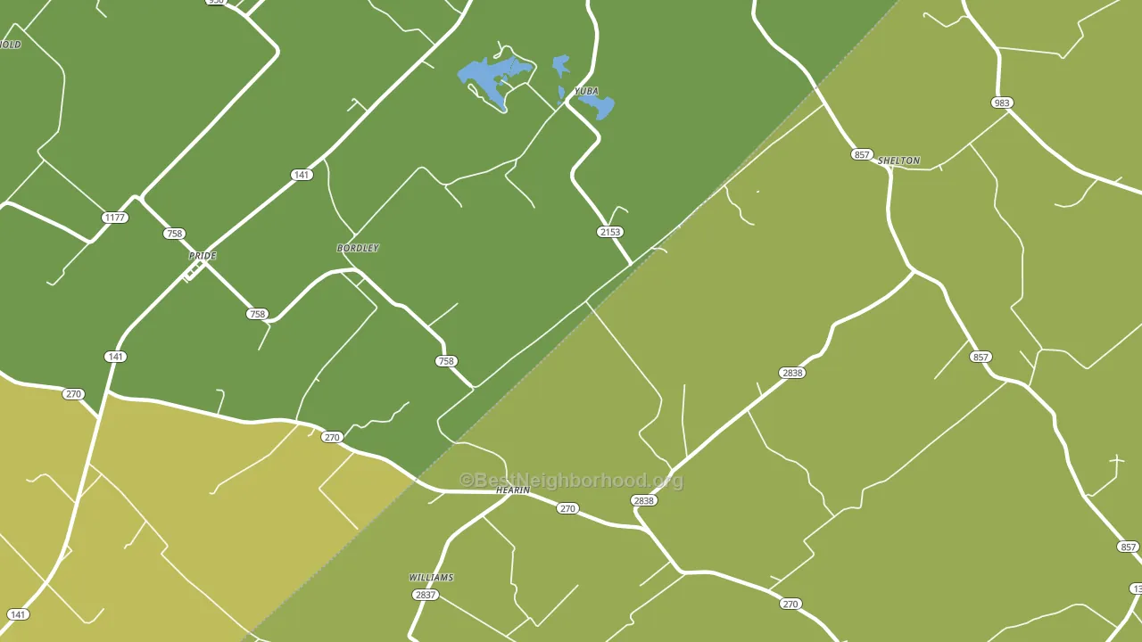Hearin, KY block-group voter-turnout map