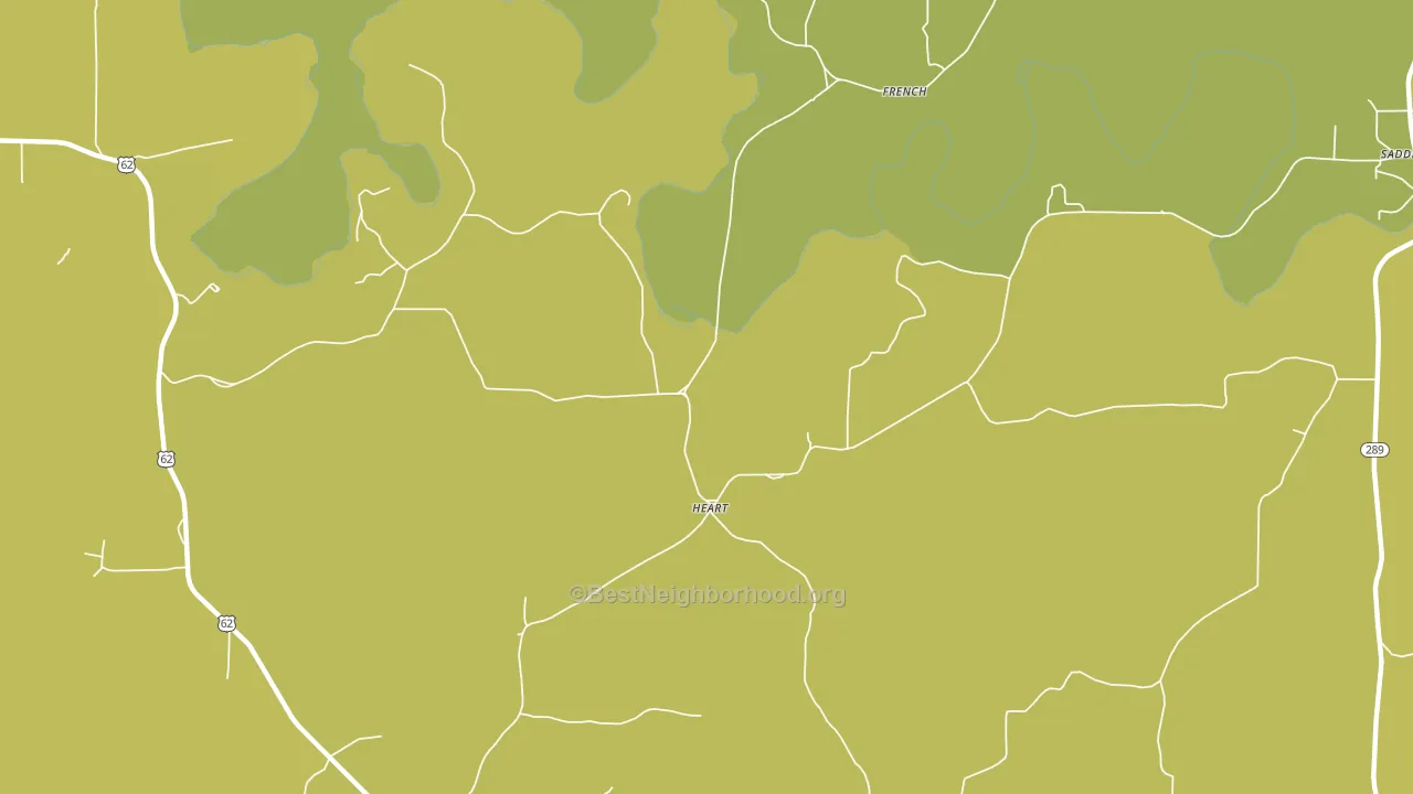 Heart, AR block-group voter-turnout map