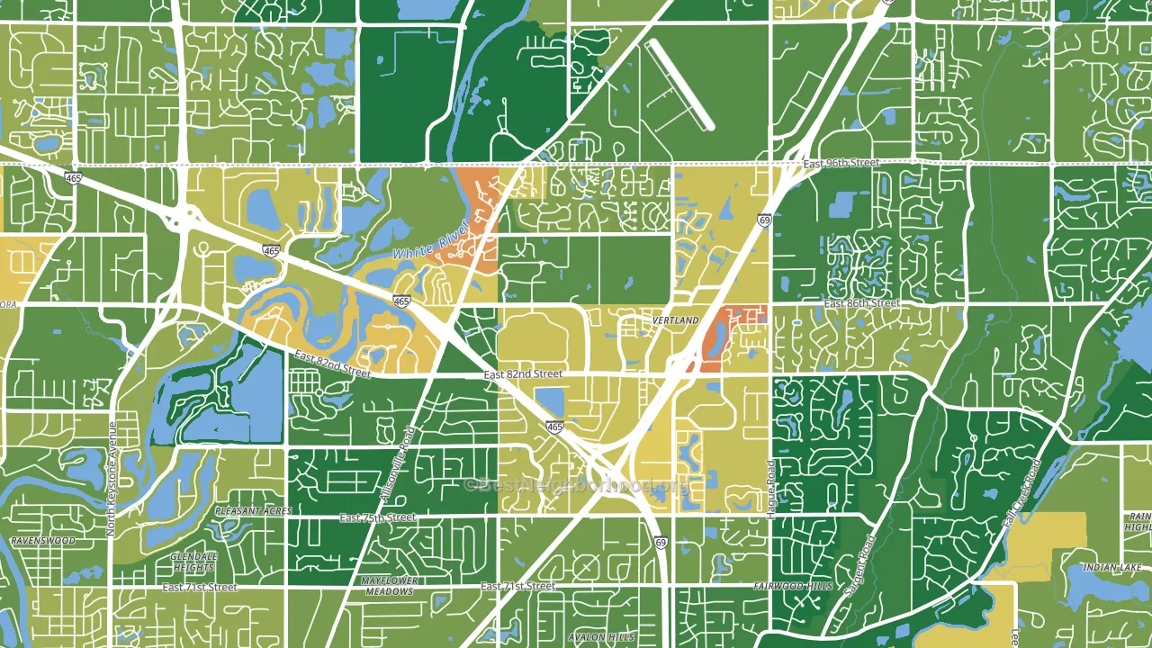 Hearth Stone, Indianapolis, IN block-group voter-turnout map