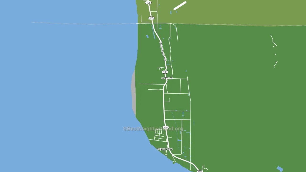 Heather, WA block-group voter-turnout map