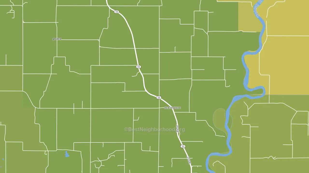 Heathsville, IL block-group voter-turnout map