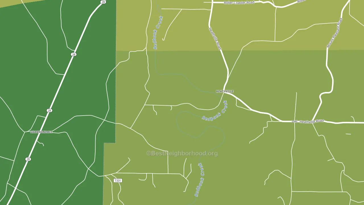Heathville, PA block-group voter-turnout map