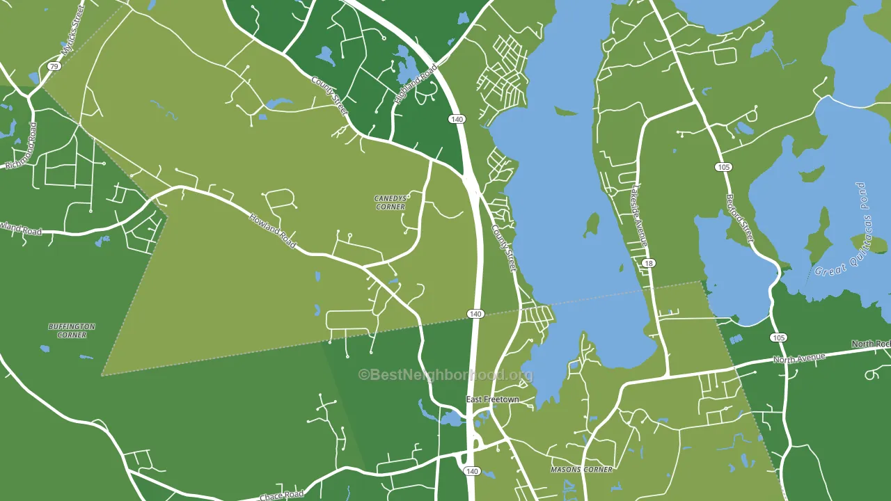 Heaven Heights, MA block-group voter-turnout map