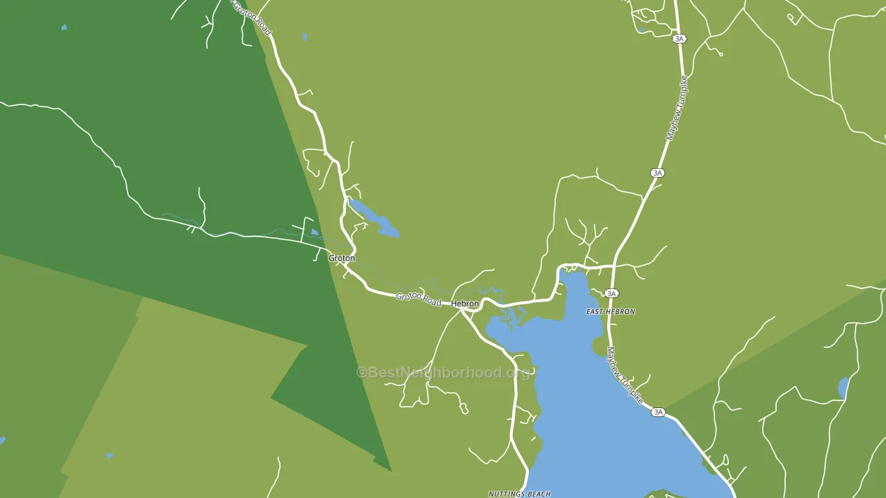 Hebron, NH block-group voter-turnout map