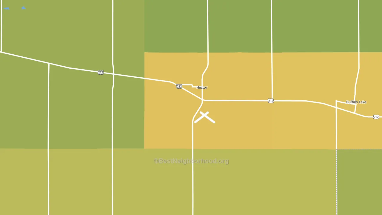 Hector, MN block-group voter-turnout map