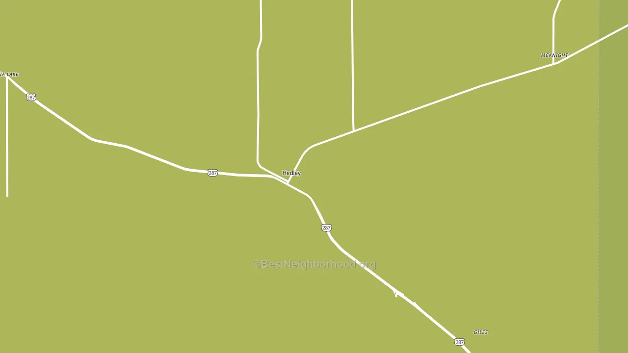 Hedley, TX block-group voter-turnout map
