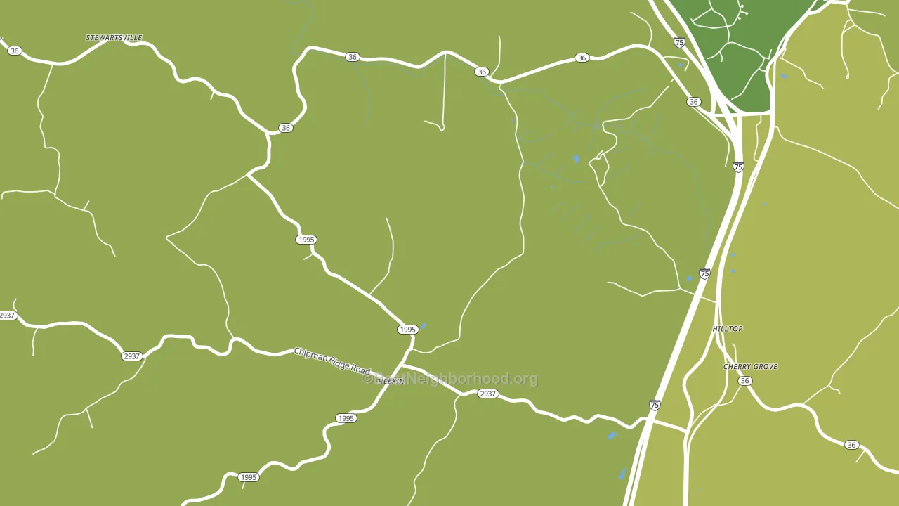 Heekin, KY block-group voter-turnout map