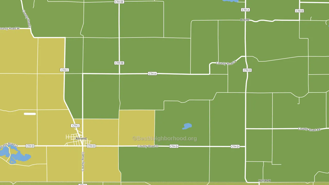 Heffron, WI block-group voter-turnout map