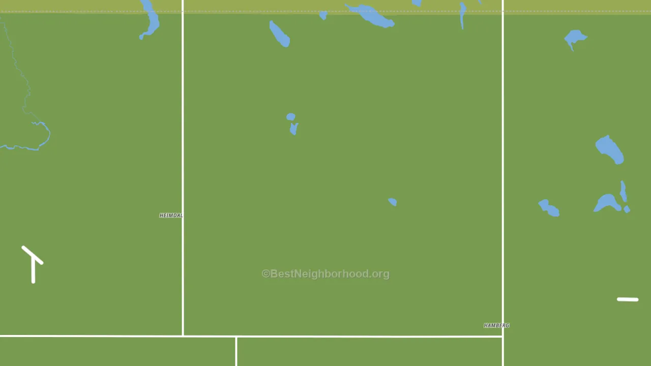 Heimdal, ND block-group voter-turnout map