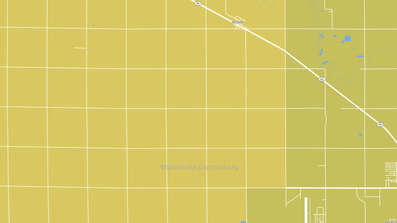 Heizer, KS block-group voter-turnout map