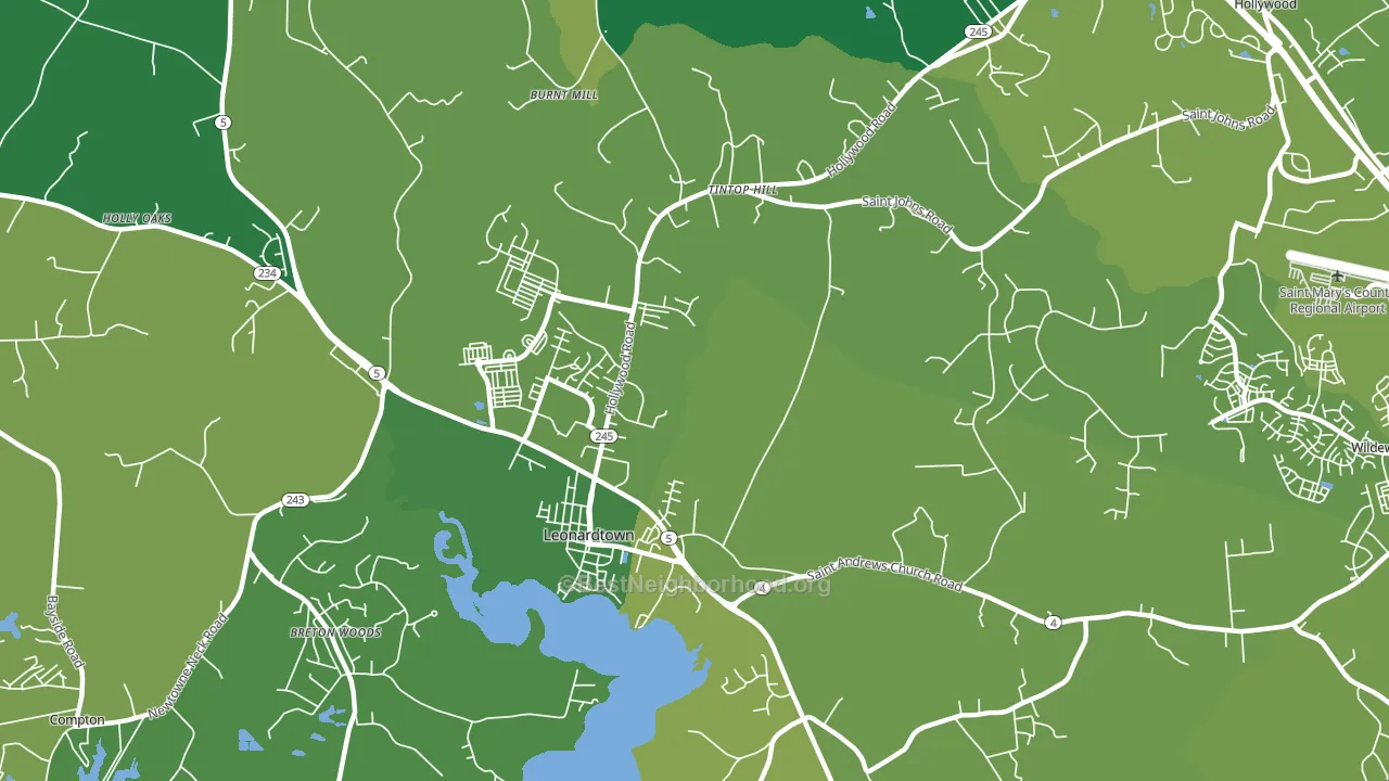 Helen, MD block-group voter-turnout map