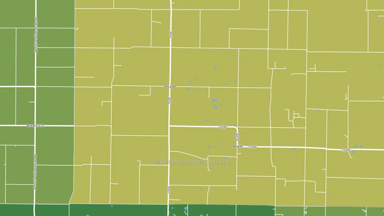 Helena, IL block-group voter-turnout map