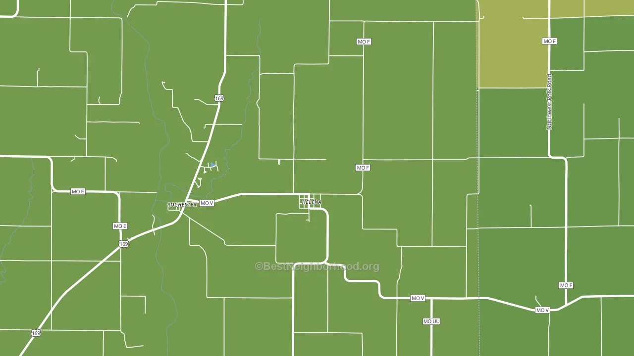 Helena, MO block-group voter-turnout map