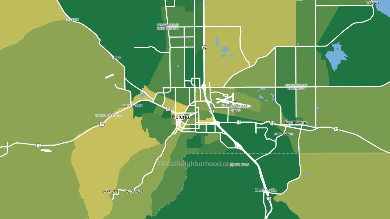 Helena, MT block-group voter-turnout map