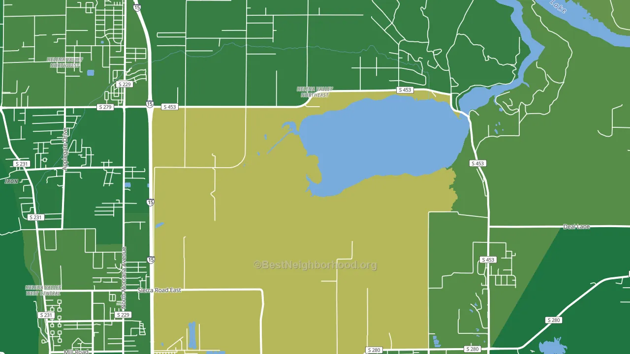 Helena Valley Northeast, MT block-group voter-turnout map