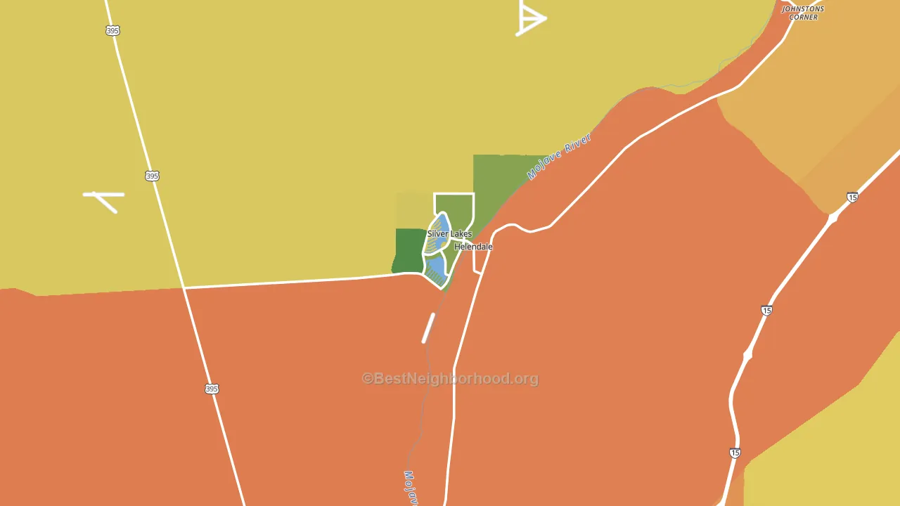 Helendale, CA block-group voter-turnout map