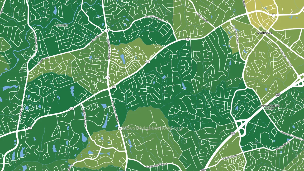 Hembstead, Charlotte, NC block-group voter-turnout map