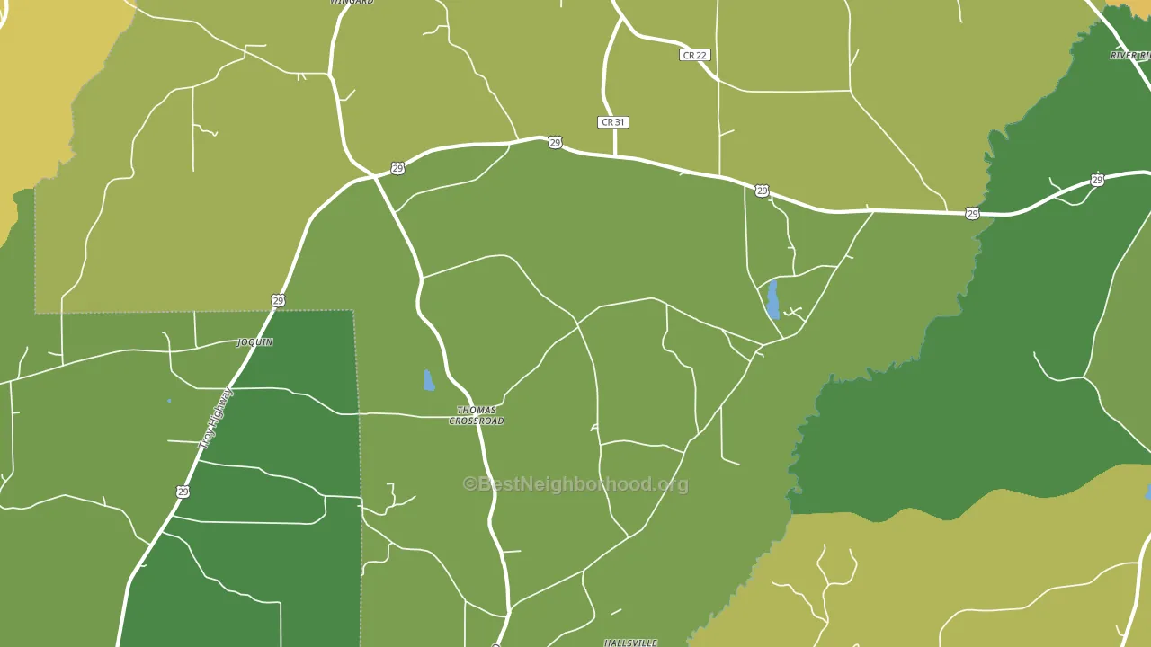 Henderson, AL block-group voter-turnout map