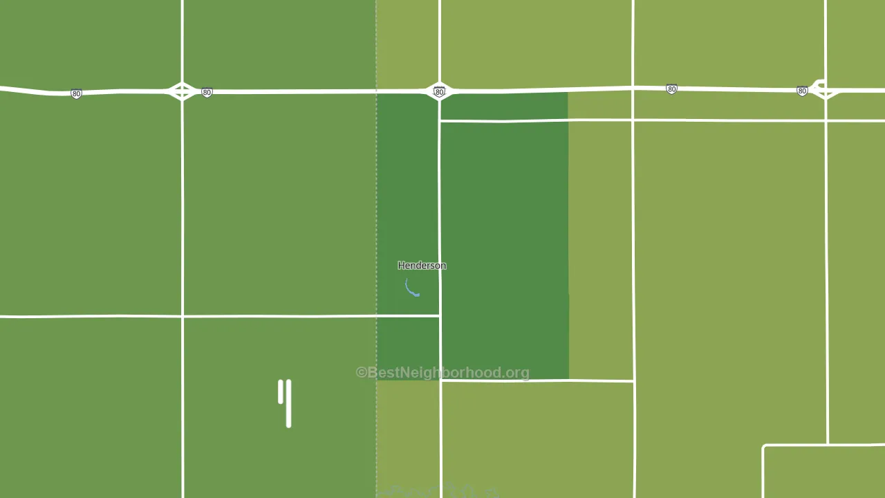 Henderson, NE block-group voter-turnout map