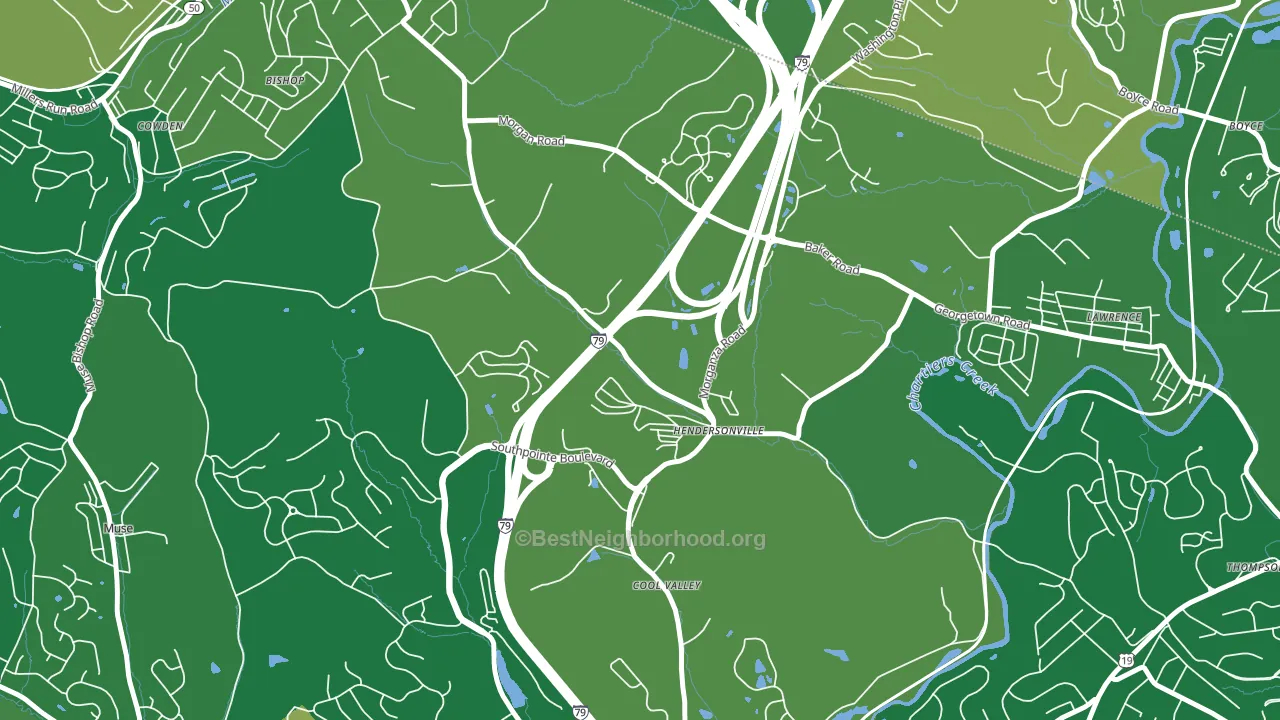 Hendersonville, PA block-group voter-turnout map