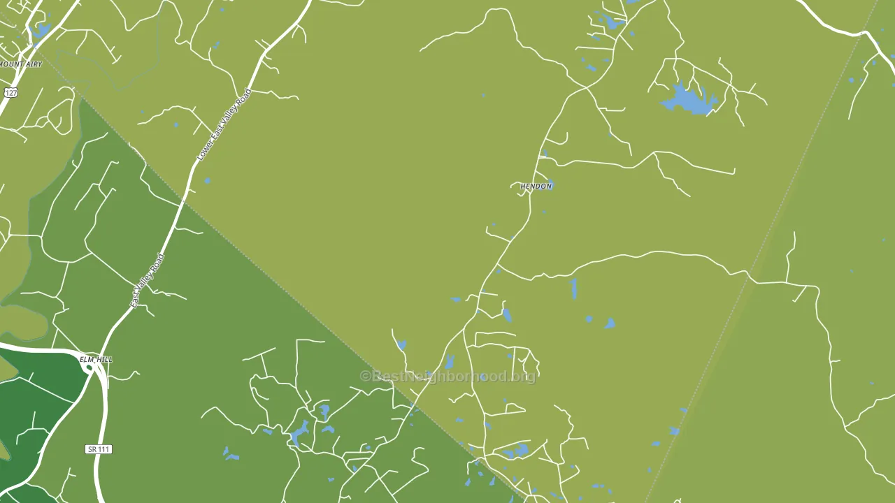 Hendon, TN block-group voter-turnout map