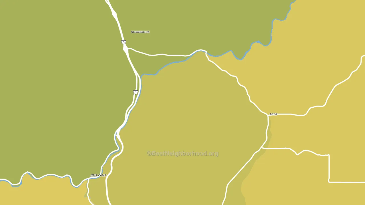Henley, CA block-group voter-turnout map