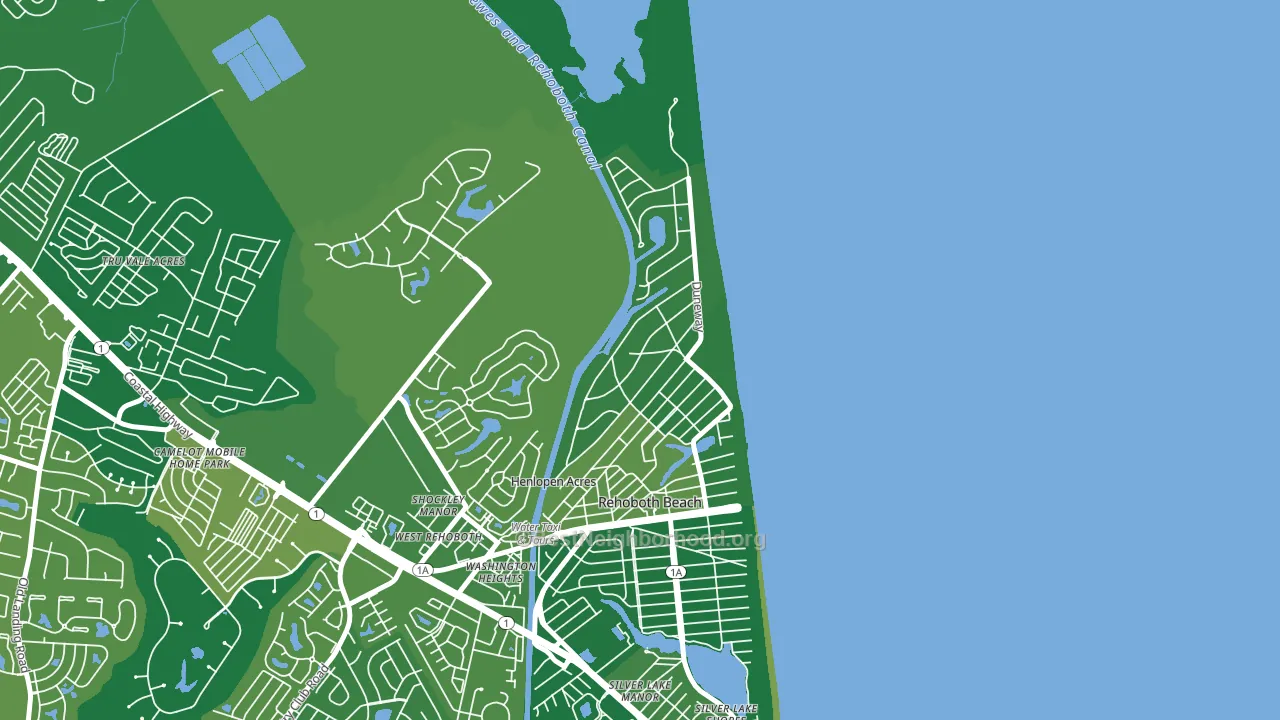 Henlopen Acres, DE block-group voter-turnout map