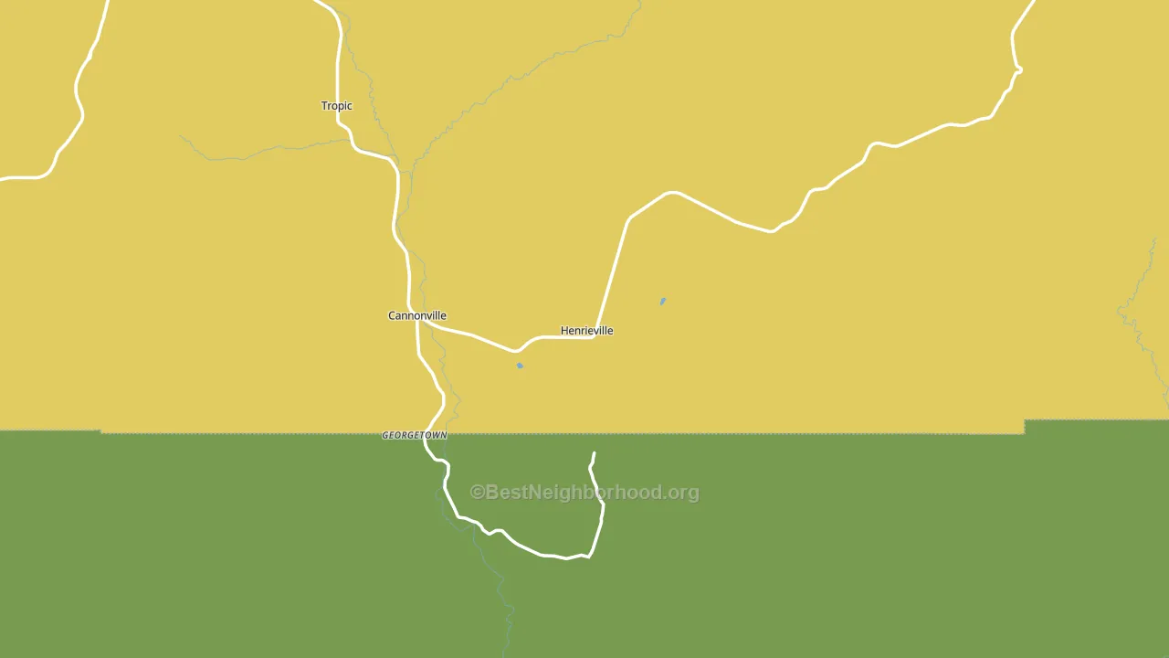 Henrieville, UT block-group voter-turnout map