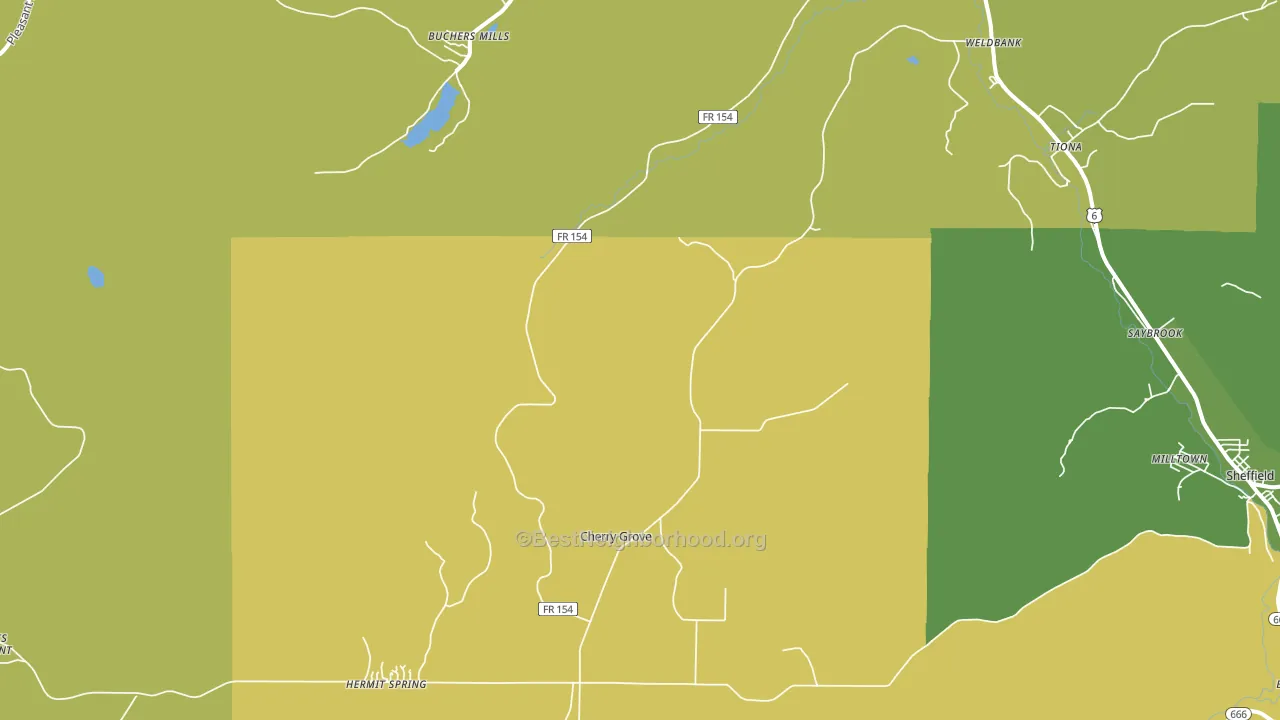Henrys Mill, PA block-group voter-turnout map