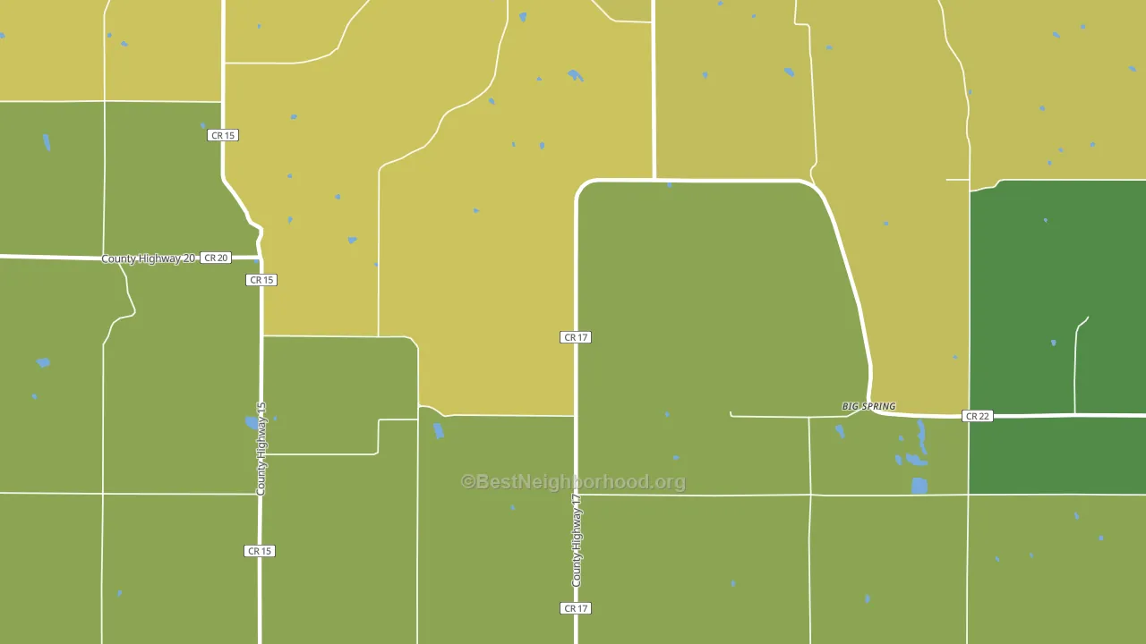 Henrytown, MN block-group voter-turnout map