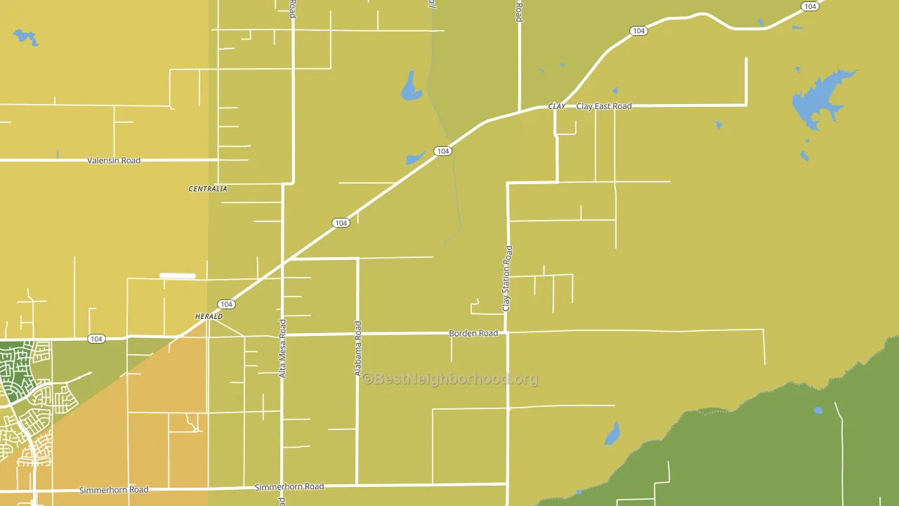 Herald, CA block-group voter-turnout map