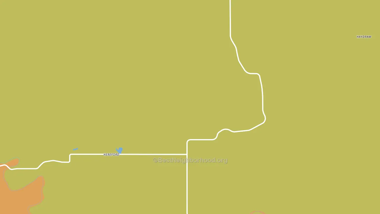 Hereford, SD block-group voter-turnout map