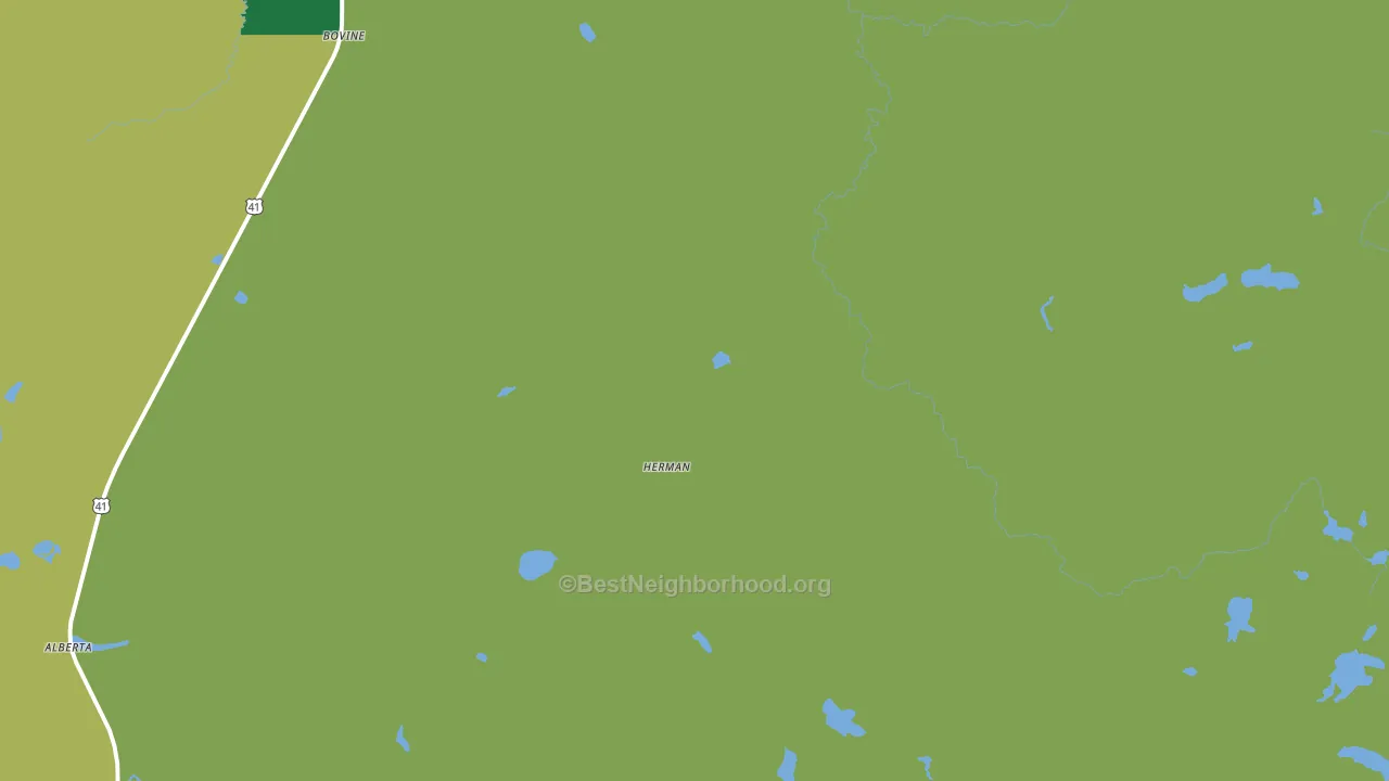 Herman, MI block-group voter-turnout map