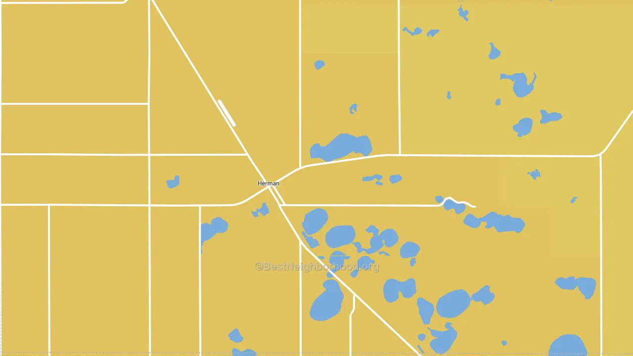 Herman, MN block-group voter-turnout map