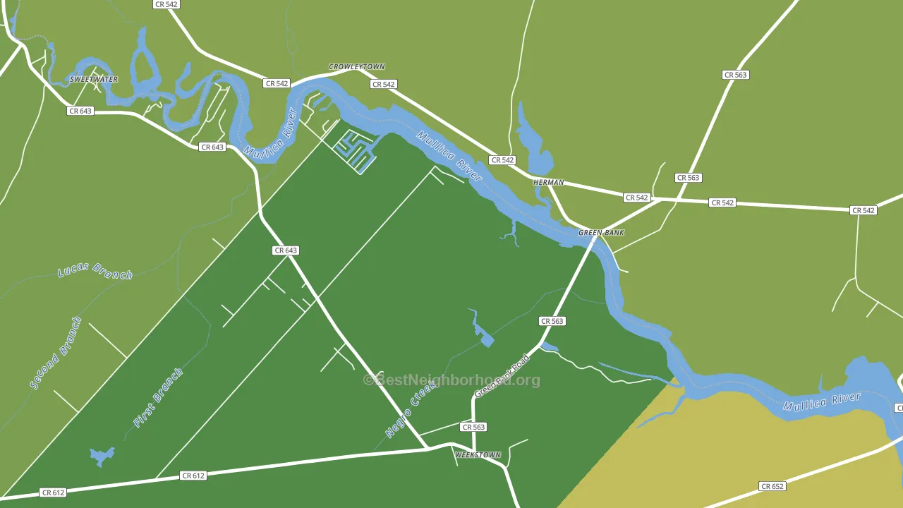 Herman, NJ block-group voter-turnout map