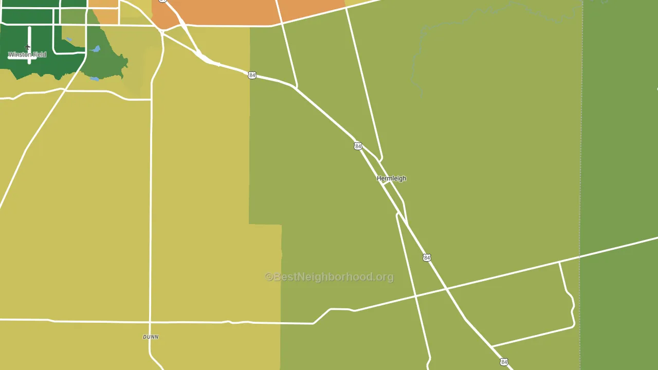 Hermleigh, TX block-group voter-turnout map
