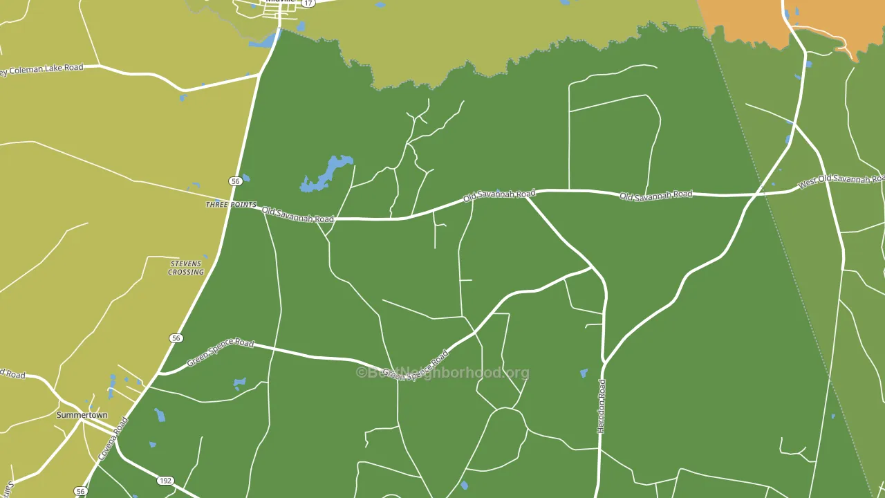 Herndon, GA block-group voter-turnout map