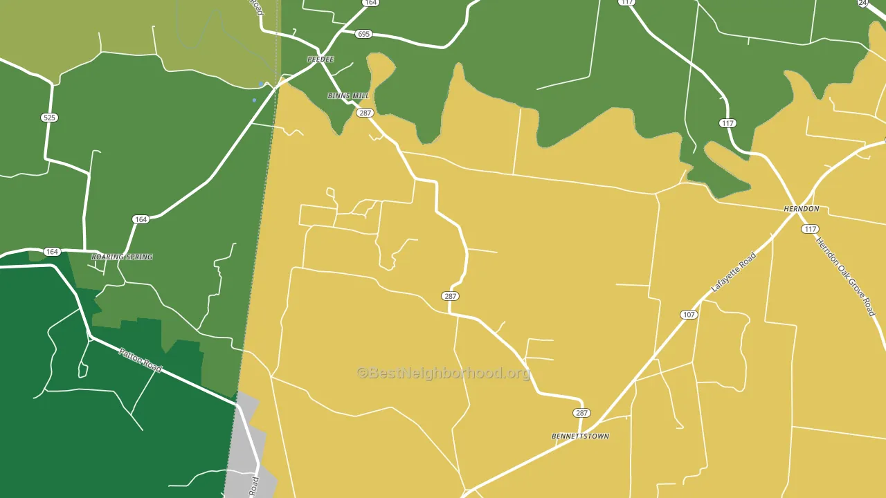 Herndon, KY block-group voter-turnout map