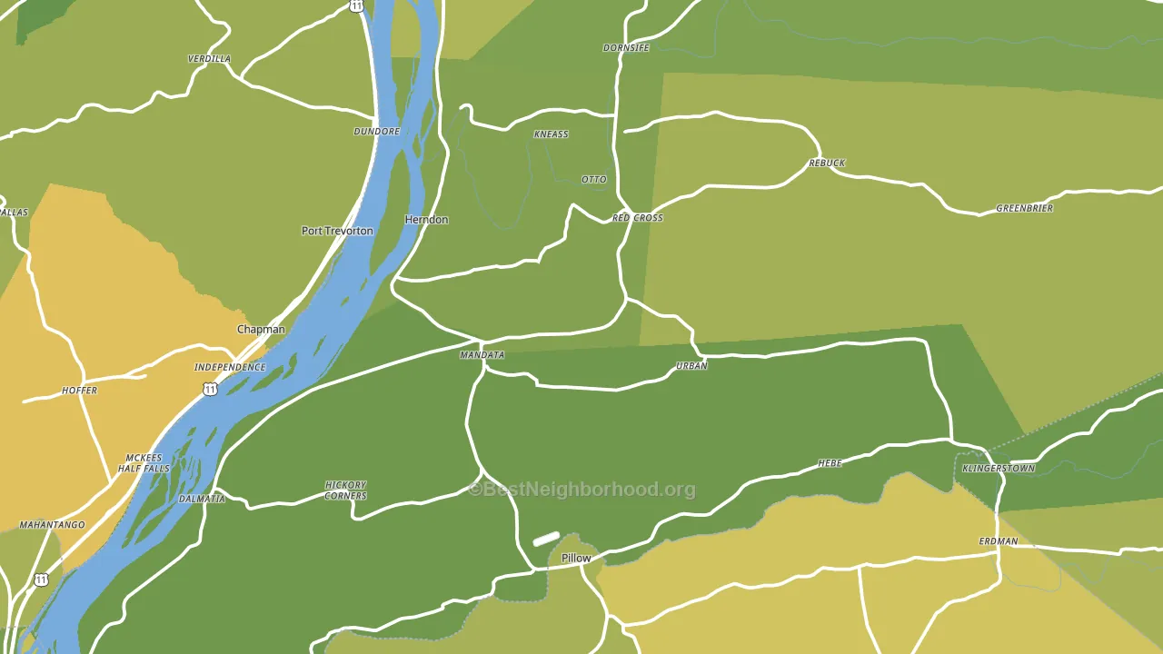 Herndon, PA block-group voter-turnout map